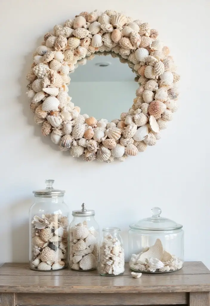 27 Beachy Apartment Ideas That Bring Coastal Vibes Home 5 27 Beachy Apartment Ideas That Bring Coastal Vibes Home - 5. Seashell Decor