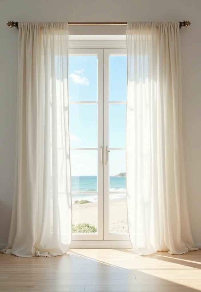 27 Beachy Apartment Ideas That Bring Coastal Vibes Home 8 27 Beachy Apartment Ideas That Bring Coastal Vibes Home - 8. Light, Breezy Curtains