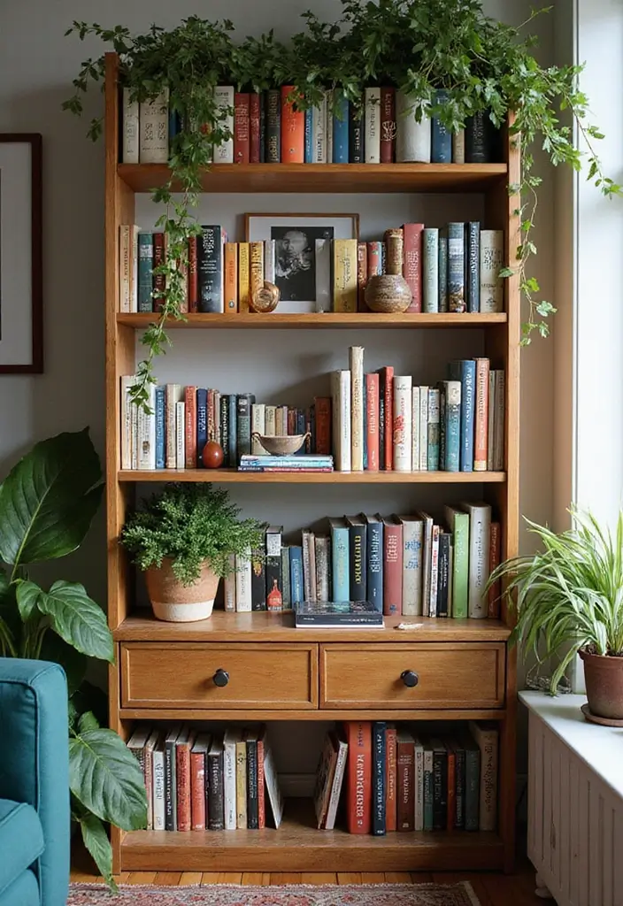 27 Cute Apartment Decor Ideas for a Playful Personal Touch 10 27 Cute Apartment Decor Ideas for a Playful Personal Touch - 10. Colorful Bookshelves