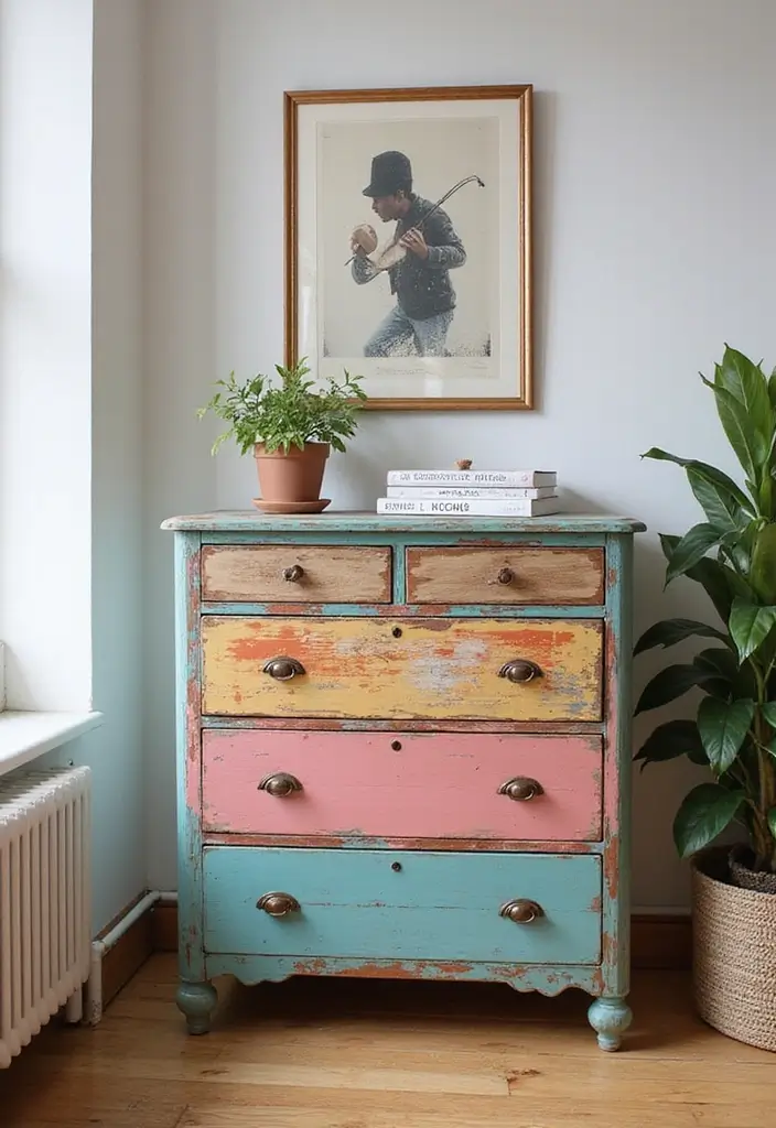 27 Cute Apartment Decor Ideas for a Playful Personal Touch 17 27 Cute Apartment Decor Ideas for a Playful Personal Touch - 17. Upcycled Furniture
