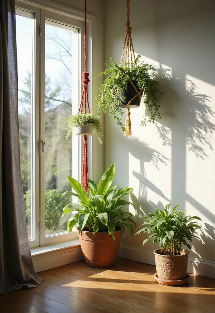 27 Cute Apartment Decor Ideas for a Playful Personal Touch 2 27 Cute Apartment Decor Ideas for a Playful Personal Touch - 2. Whimsical Plant Hangers