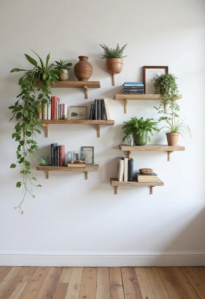 27 Cute Apartment Decor Ideas for a Playful Personal Touch 25 27 Cute Apartment Decor Ideas for a Playful Personal Touch - 25. Unique Wall Shelves