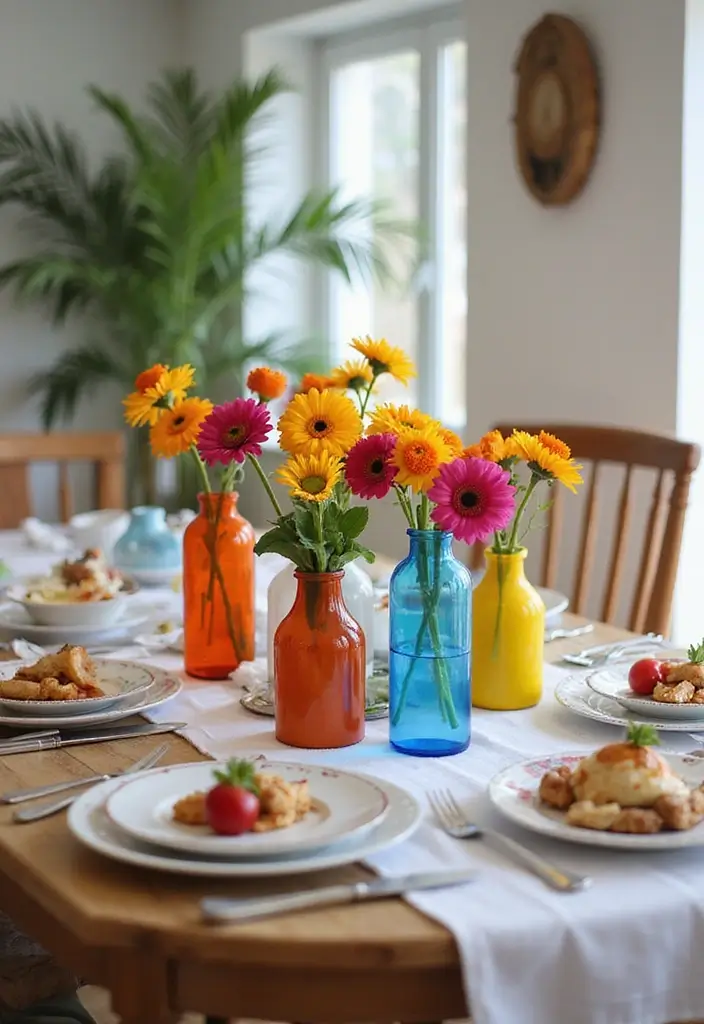 27 Cute Apartment Decor Ideas for a Playful Personal Touch 26 27 Cute Apartment Decor Ideas for a Playful Personal Touch - 26. Playful Table Centerpieces