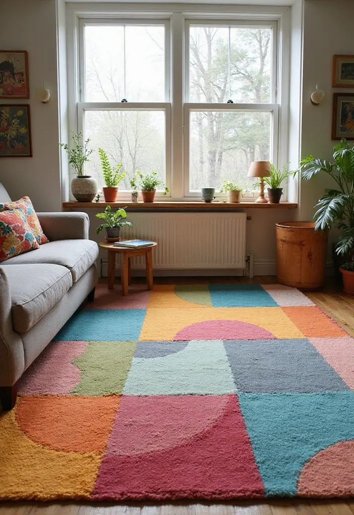 27 Cute Apartment Decor Ideas for a Playful Personal Touch 8 27 Cute Apartment Decor Ideas for a Playful Personal Touch - 8. Fun Rugs