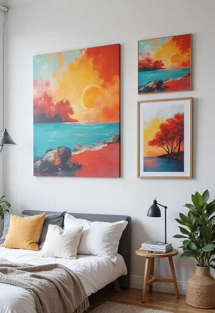 27 Cute Apartment Decor Ideas for a Playful Personal Touch 9 27 Cute Apartment Decor Ideas for a Playful Personal Touch - 9. Personalized Canvas Prints