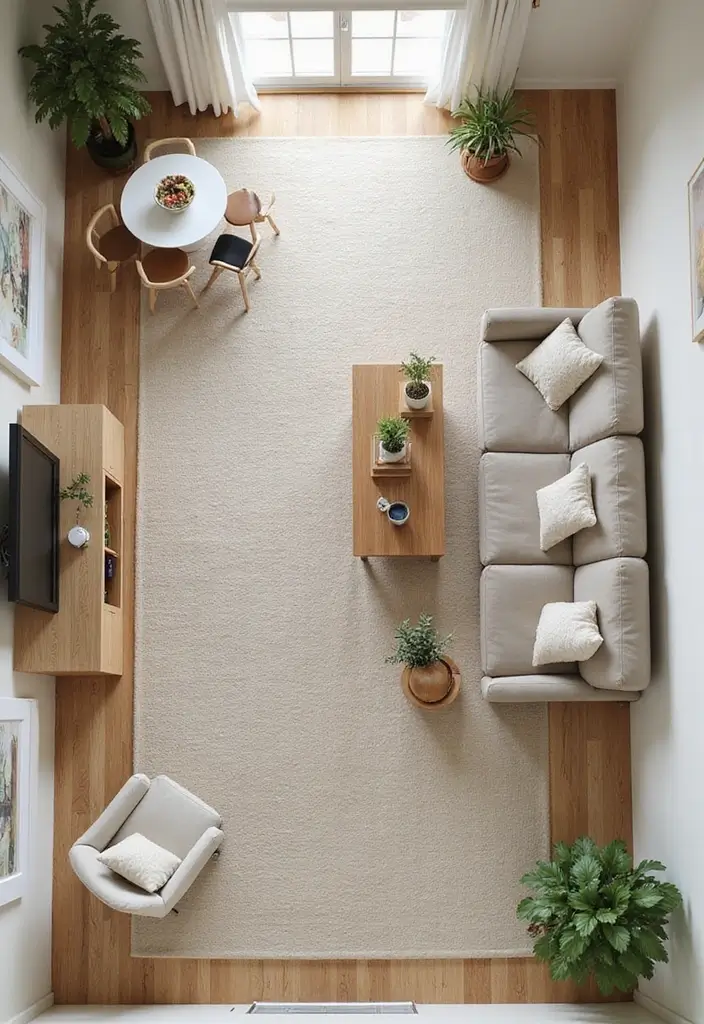 27 Living Room Ideas Apartment Spaces That Look Bigger and Brighter - 20. Rethink Your Layout