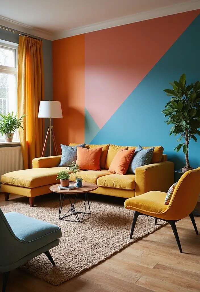27 Small One Bedroom Apartment Ideas to Maximize Every Inch 20 27 Small One Bedroom Apartment Ideas to Maximize Every Inch - 20. Use Color Block Accents