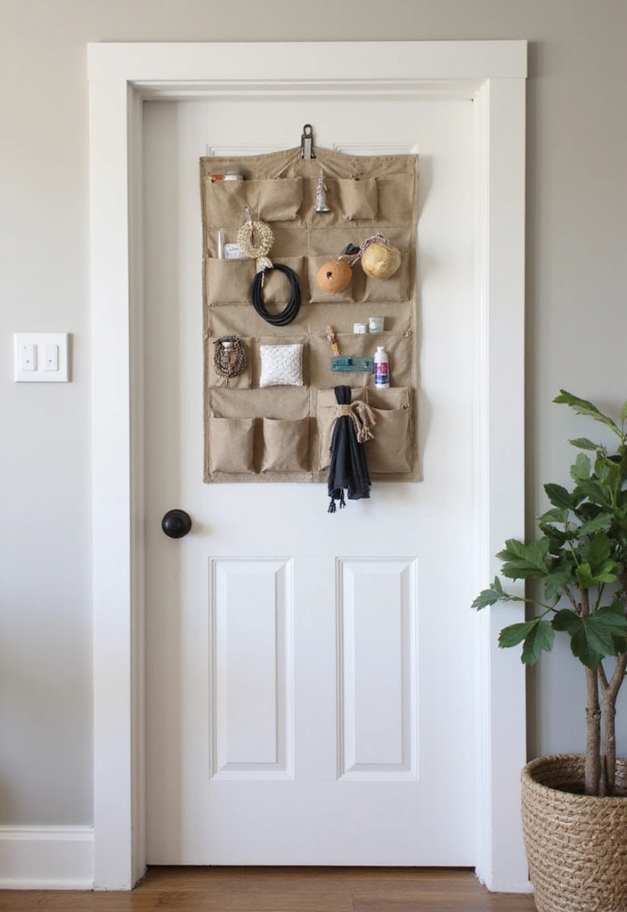 27 Small One Bedroom Apartment Ideas to Maximize Every Inch 4 27 Small One Bedroom Apartment Ideas to Maximize Every Inch - 4. Over-the-Door Organizers