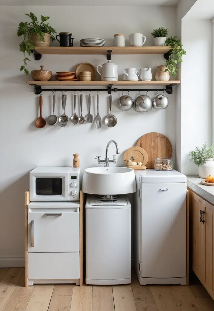 27 Small One Bedroom Apartment Ideas to Maximize Every Inch 8 27 Small One Bedroom Apartment Ideas to Maximize Every Inch - 8. Compact Kitchen Gadgets