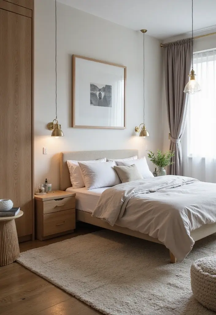 27 Small Space Bedroom Ideas That Feel Bigger Than They Are 13 27 Small Space Bedroom Ideas That Feel Bigger Than They Are - 13. Strategically Place Furniture for Flow