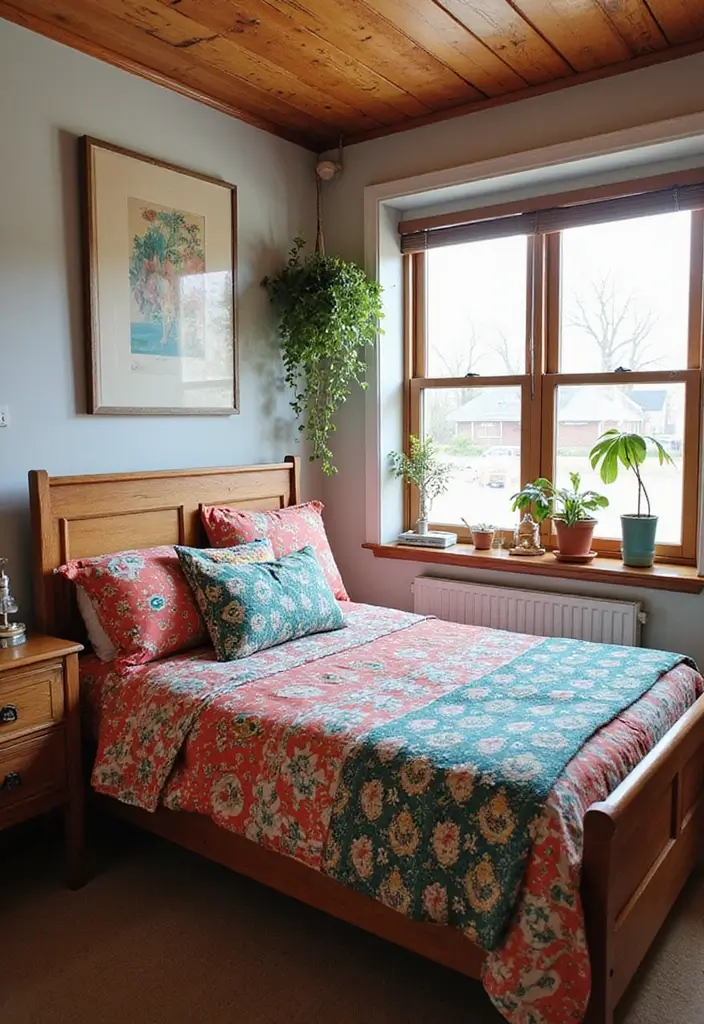 27 Small Space Bedroom Ideas That Feel Bigger Than They Are 16 27 Small Space Bedroom Ideas That Feel Bigger Than They Are - 16. Colorful Bedding to Add a Splash of Fun