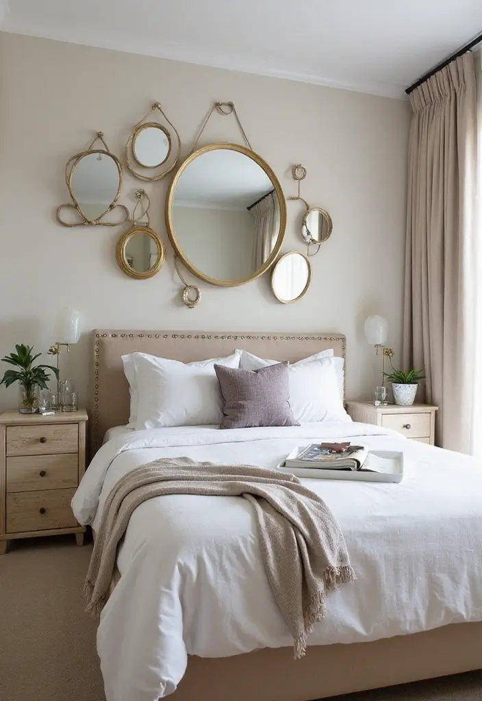 27 Small Space Bedroom Ideas That Feel Bigger Than They Are 3 27 Small Space Bedroom Ideas That Feel Bigger Than They Are - 3. Mirrors to Create Illusions of Space