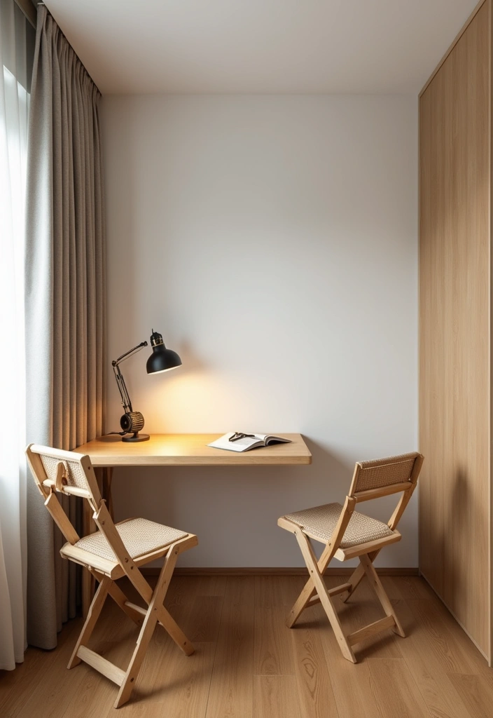 27 Small Space Bedroom Ideas That Feel Bigger Than They Are 9 27 Small Space Bedroom Ideas That Feel Bigger Than They Are - 9. Foldable Furniture for Easy Stowing
