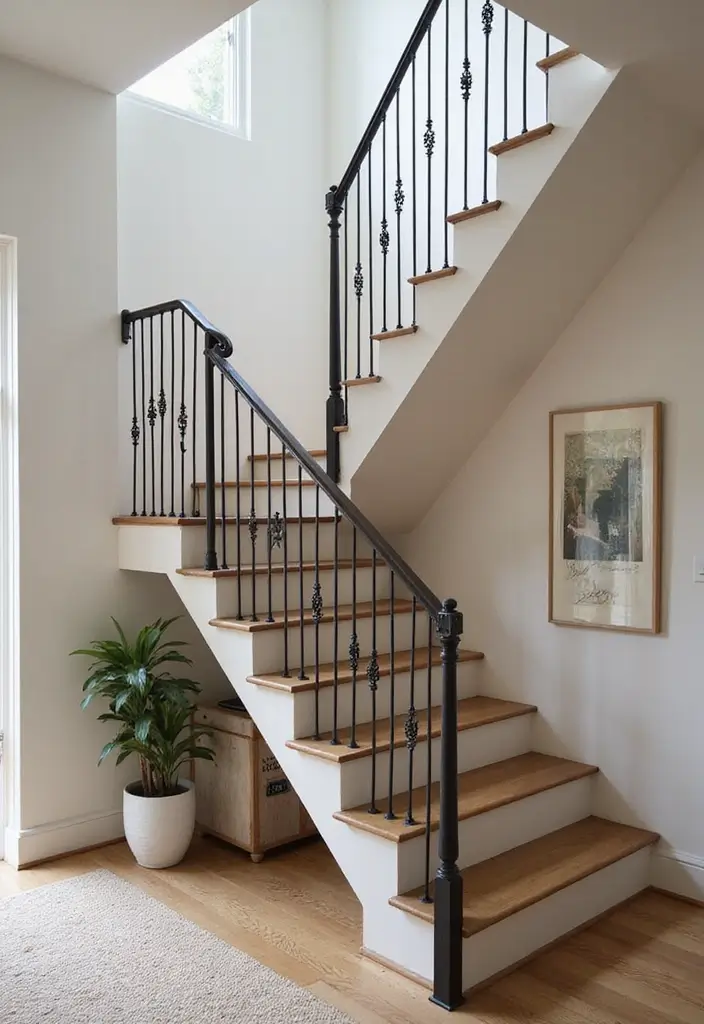 27 Small Space Staircase Designs That Save Room Creatively 22 27 Small Space Staircase Designs That Save Room Creatively - 22. Multi-Functional Steps with Desk Space