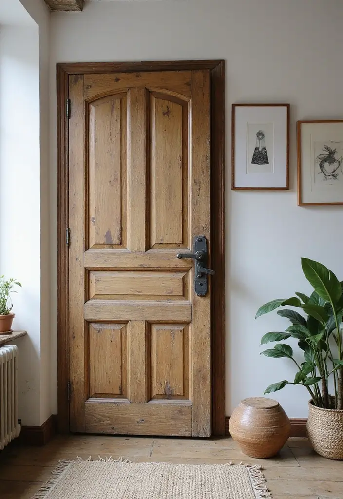 27 Studio Apartment Divider Hacks That Add Privacy in Style 10 27 Studio Apartment Divider Hacks That Add Privacy in Style - 10. Vintage Doors as Dividers