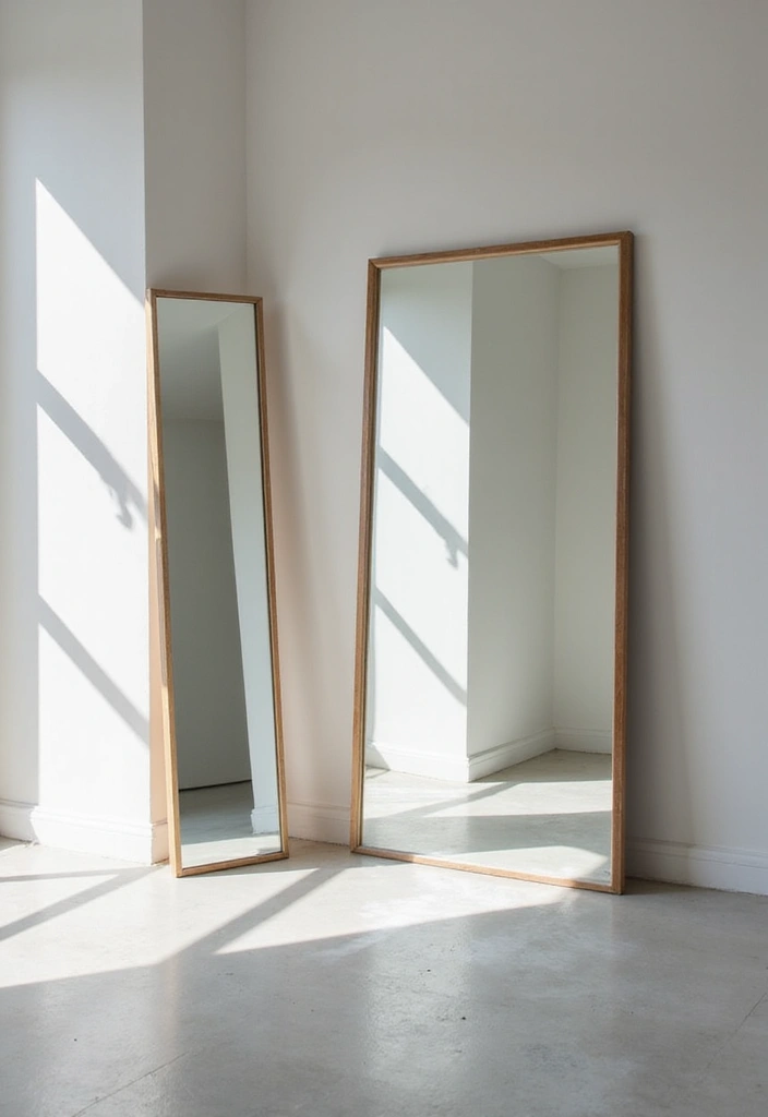 27 Studio Apartment Divider Hacks That Add Privacy in Style 14 27 Studio Apartment Divider Hacks That Add Privacy in Style - 14. Use Mirrors to Reflect Light