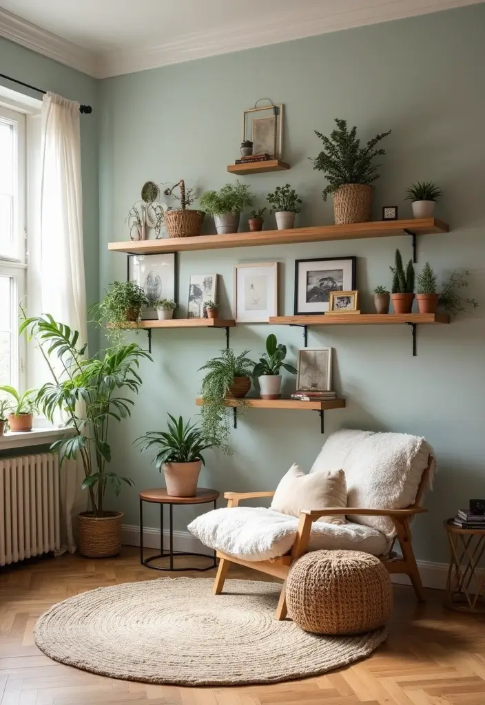 27 Studio Apartment Divider Hacks That Add Privacy in Style 23 27 Studio Apartment Divider Hacks That Add Privacy in Style - 23. Create a Faux Wall with Shelves