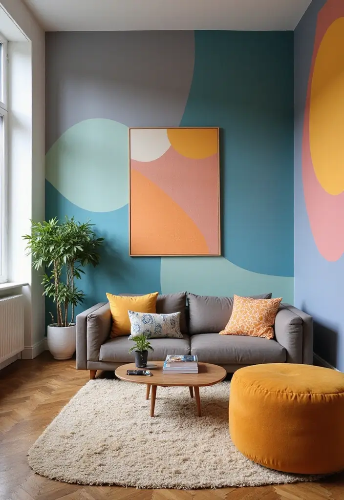 27 Studio Apartment Divider Hacks That Add Privacy in Style 7 27 Studio Apartment Divider Hacks That Add Privacy in Style - 7. Paint to Define Spaces