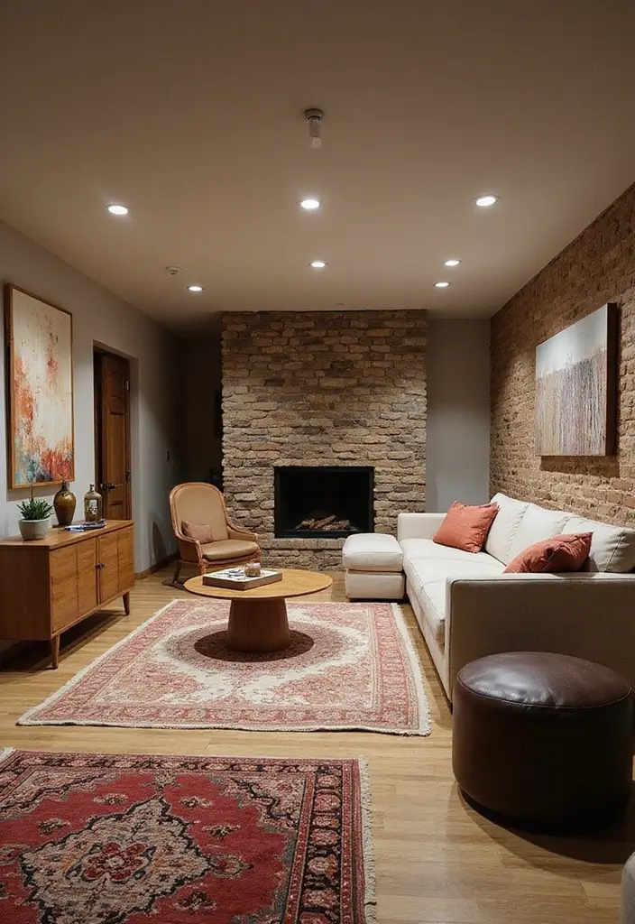 28 Basement Apartment Ideas to Make It Livable and Stylish 12 28 Basement Apartment Ideas to Make It Livable and Stylish - 12. Layer Textures