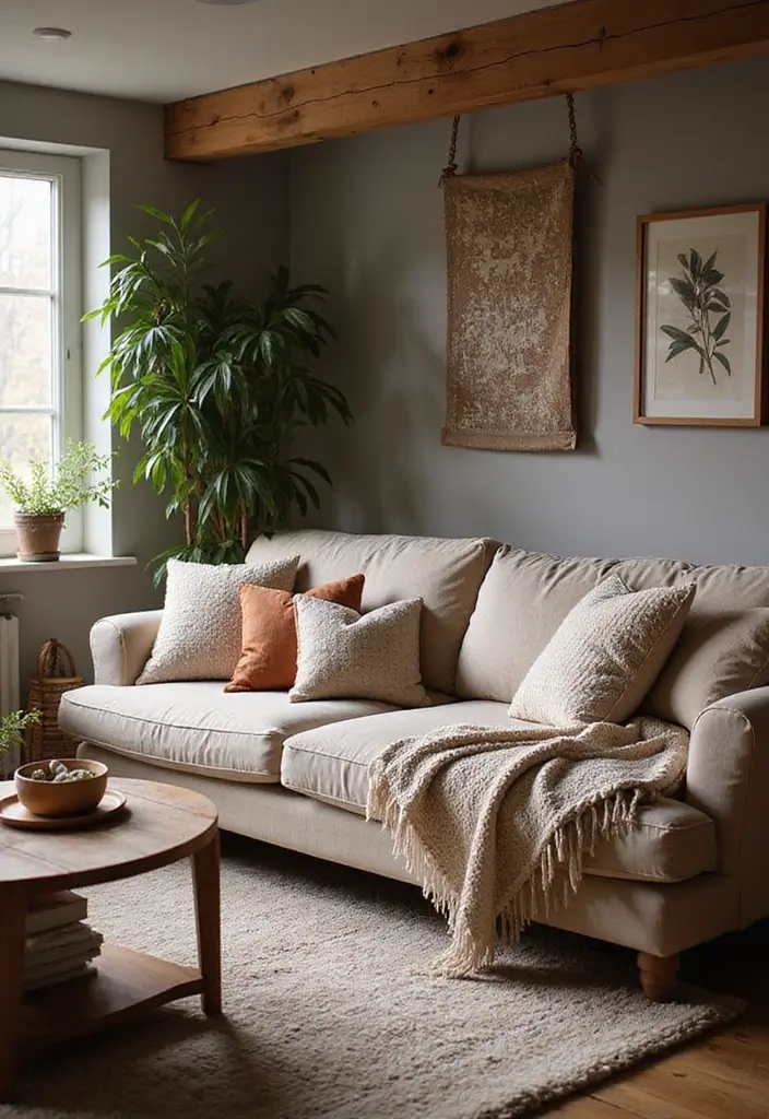 28 Basement Apartment Ideas to Make It Livable and Stylish 22 28 Basement Apartment Ideas to Make It Livable and Stylish - 22. Cozy Textiles and Fabrics