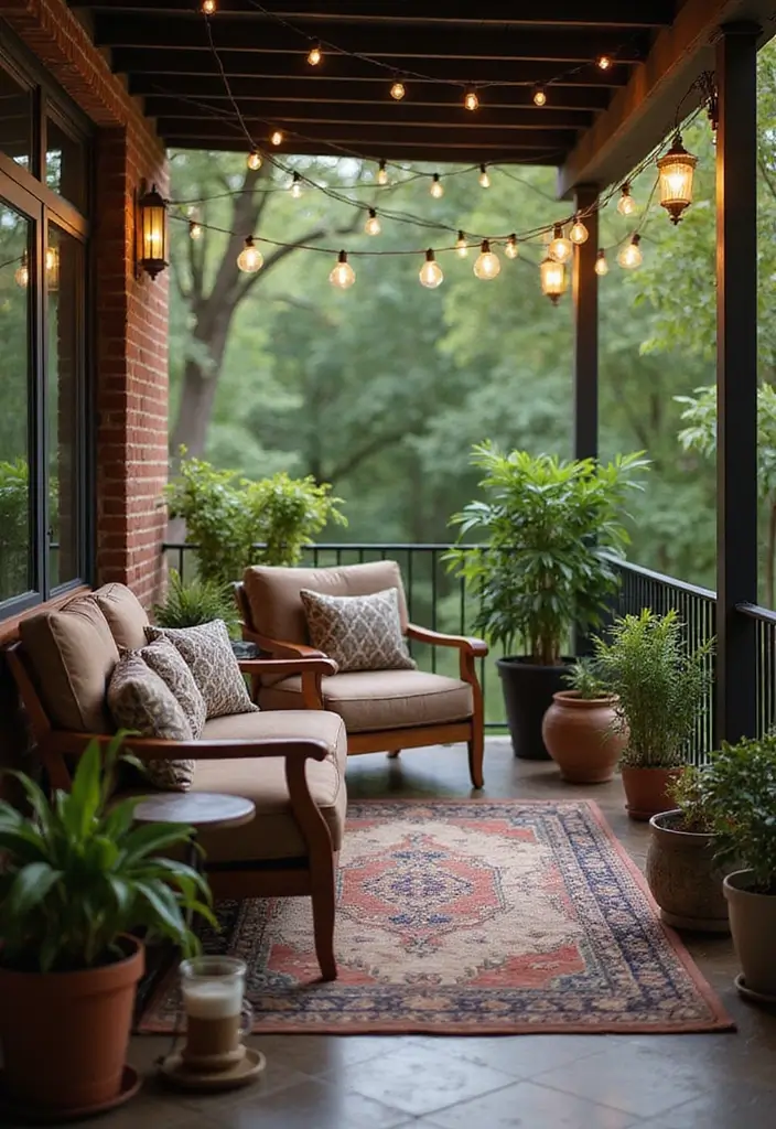 28 Cozy Apartment Decor Tips That Feel Warm and Inviting 27 28 Cozy Apartment Decor Tips That Feel Warm and Inviting - 27. Don’t Forget the Outdoors