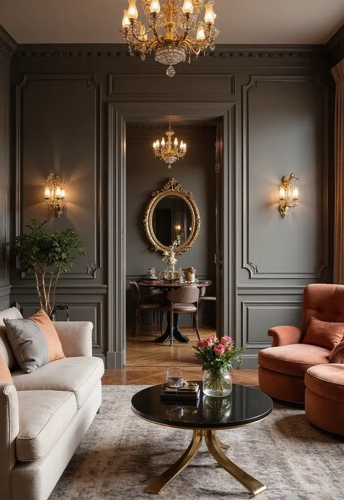 28 Girl Apartment Decor Styles That Are Cozy and Chic 13. Modern Glam