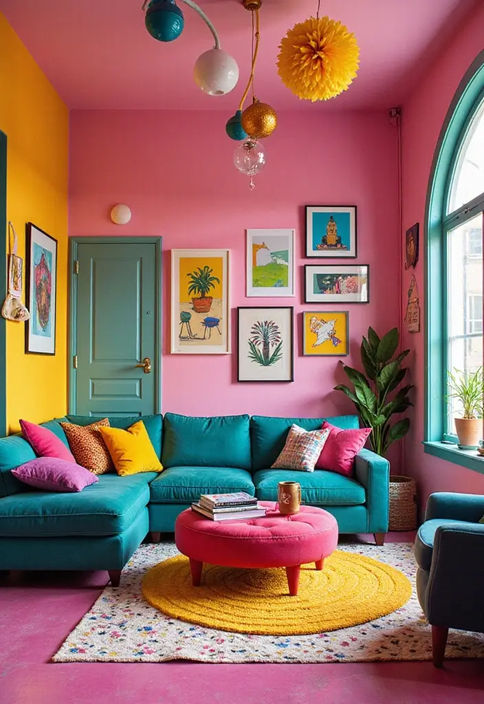 28 Girl Apartment Decor Styles That Are Cozy and Chic 14. Playful Pop Art