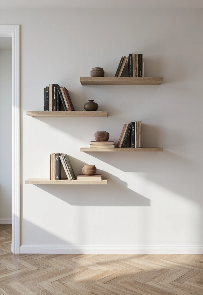 28 Men’s Apartment Decor Ideas for a Sleek Masculine Look 20 28 Mens Apartment Decor Ideas for a Sleek Masculine Look 20. Minimalist Wall Shelves