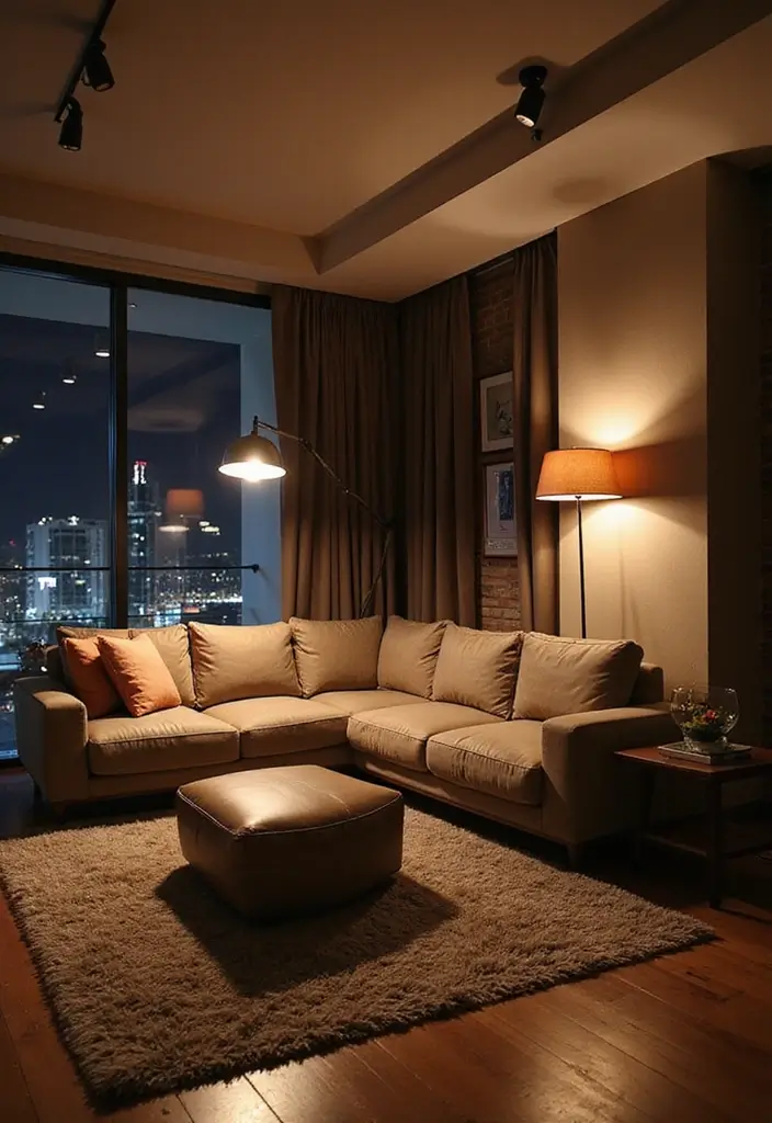 28 Men’s Apartment Decor Ideas for a Sleek Masculine Look 23 28 Mens Apartment Decor Ideas for a Sleek Masculine Look 23. Layered Lighting Techniques