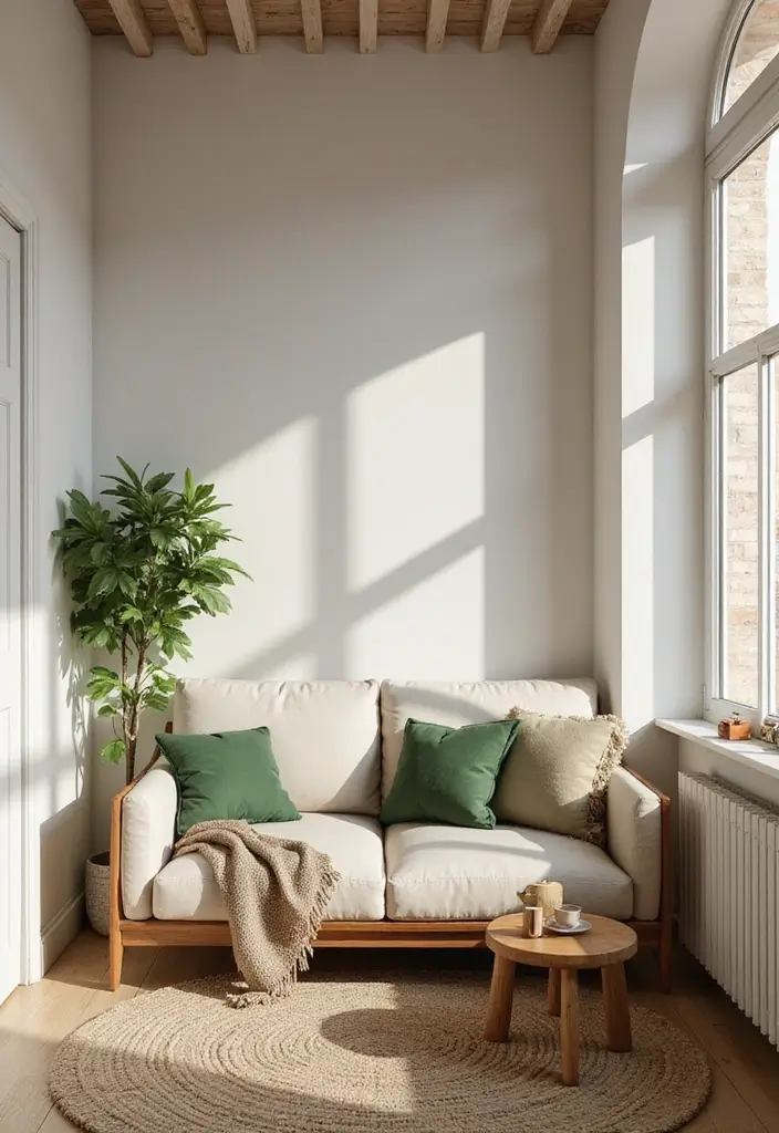 28 Small Cozy Apartment Designs That Feel Warm and Inviting 1 28 Small Cozy Apartment Designs That Feel Warm and Inviting - 1. Soft Neutrals and Earth Tones