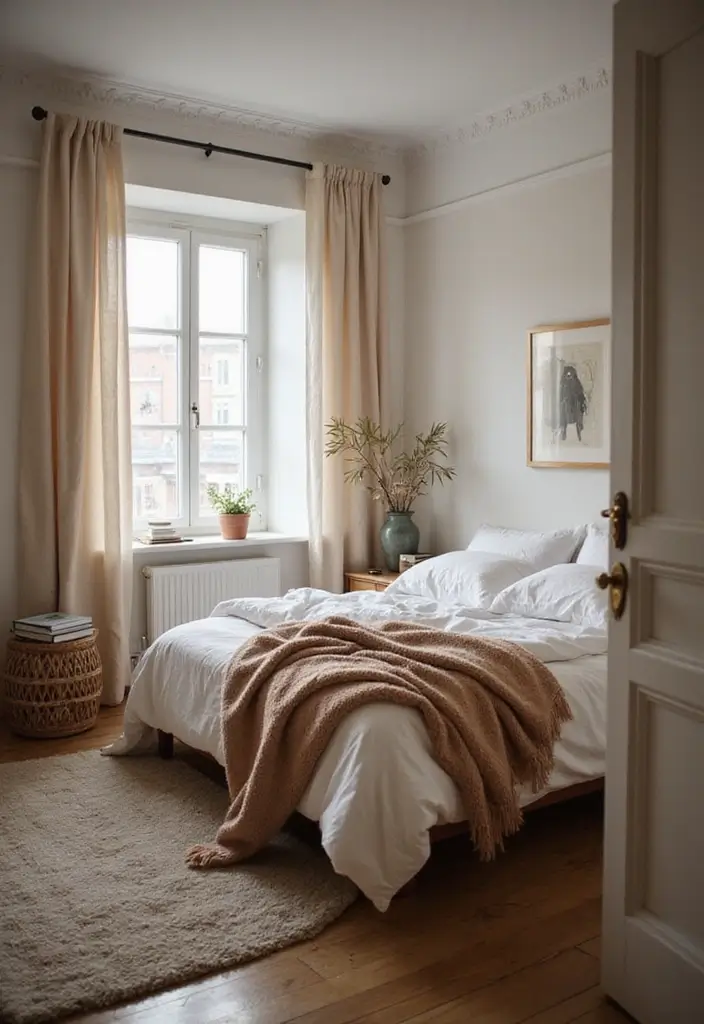 28 Small Cozy Apartment Designs That Feel Warm and Inviting 10 28 Small Cozy Apartment Designs That Feel Warm and Inviting - 10. Warm and Inviting Bedrooms