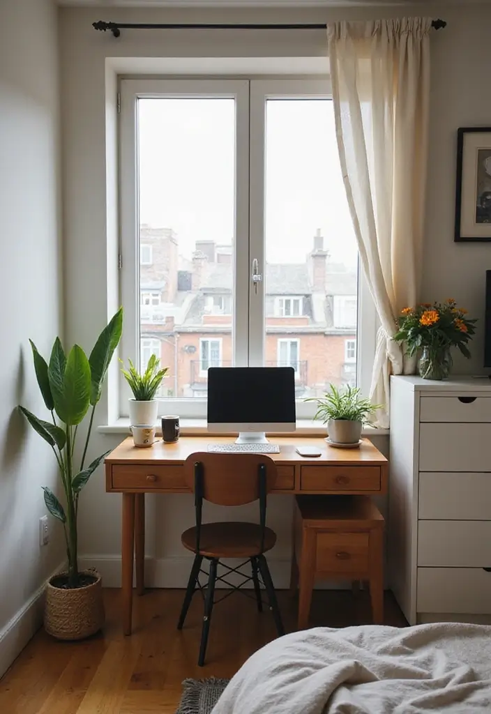 28 Small Cozy Apartment Designs That Feel Warm and Inviting 26 28 Small Cozy Apartment Designs That Feel Warm and Inviting - 26. Inviting Workspaces