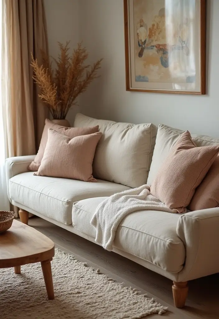 28 Small Living Space Ideas for a Sleek Clutter-Free Home 12 28 Small Living Space Ideas for a Sleek Clutter-Free Home - 12. Incorporate Textures