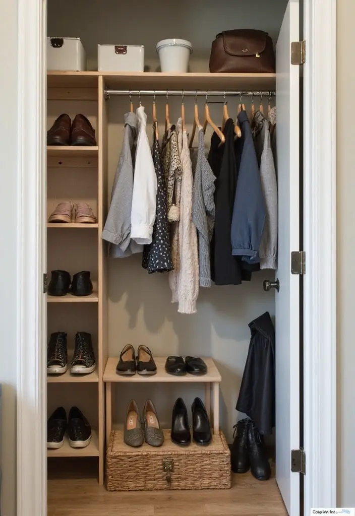 28 Small Living Space Ideas for a Sleek Clutter-Free Home 15 28 Small Living Space Ideas for a Sleek Clutter-Free Home - 15. Maximize Closet Space
