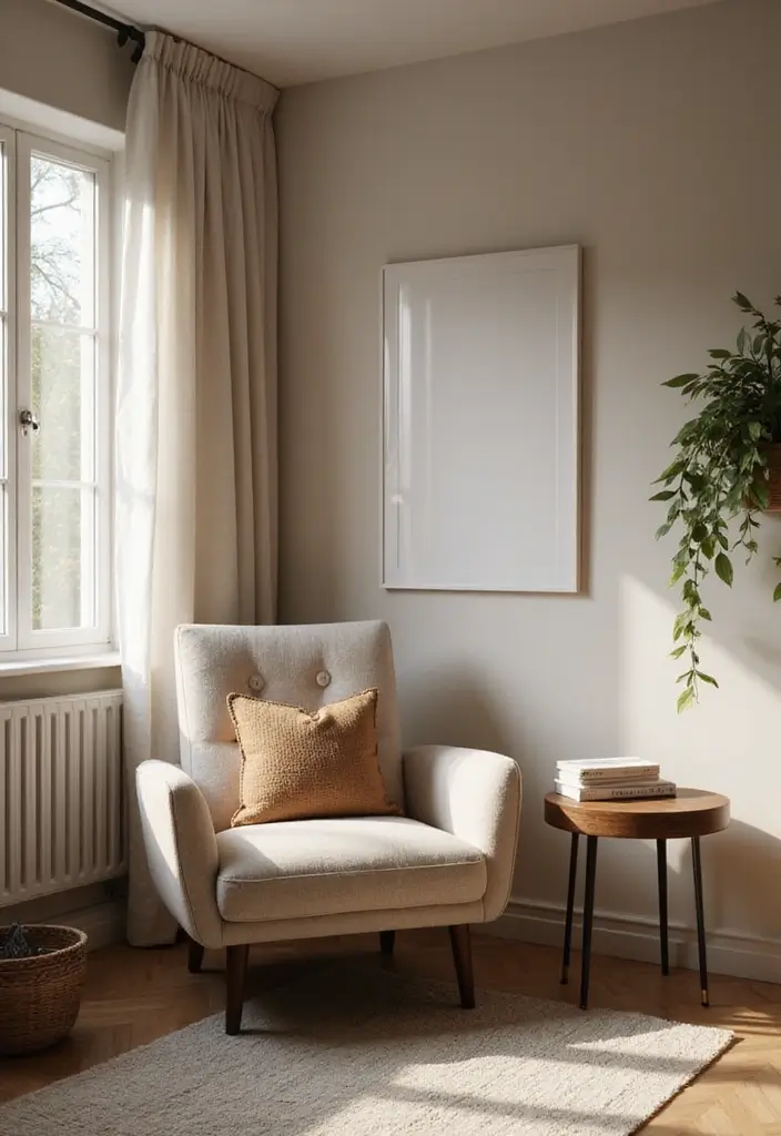 28 Small Living Space Ideas for a Sleek Clutter-Free Home 21 28 Small Living Space Ideas for a Sleek Clutter-Free Home - 21. Create a Cozy Nook