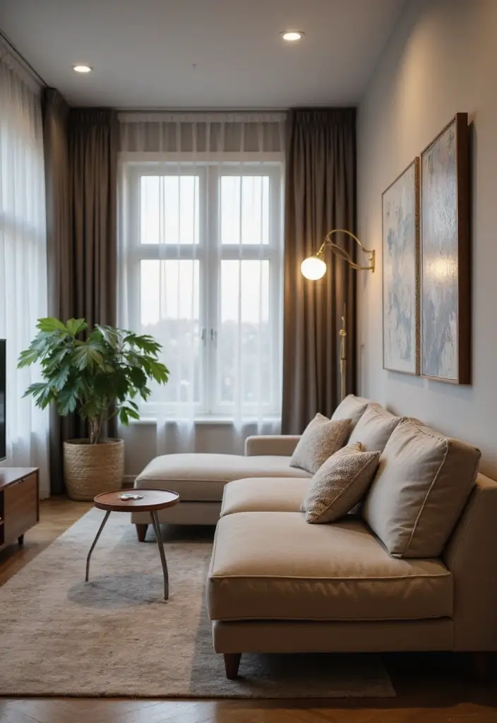 28 Small Living Space Ideas for a Sleek Clutter-Free Home 23 28 Small Living Space Ideas for a Sleek Clutter-Free Home - 23. Use Smart Technology