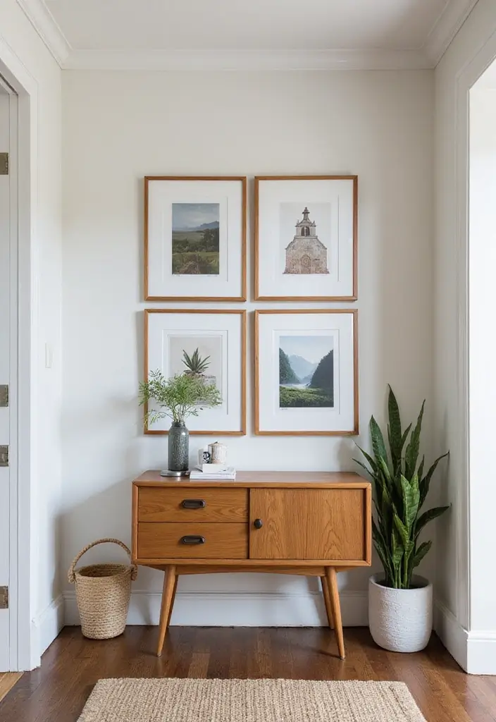 29 Apartment Entryway Ideas That Wow Guests Instantly 11 29 Apartment Entryway Ideas That Wow Guests Instantly - 11. Artful Displays