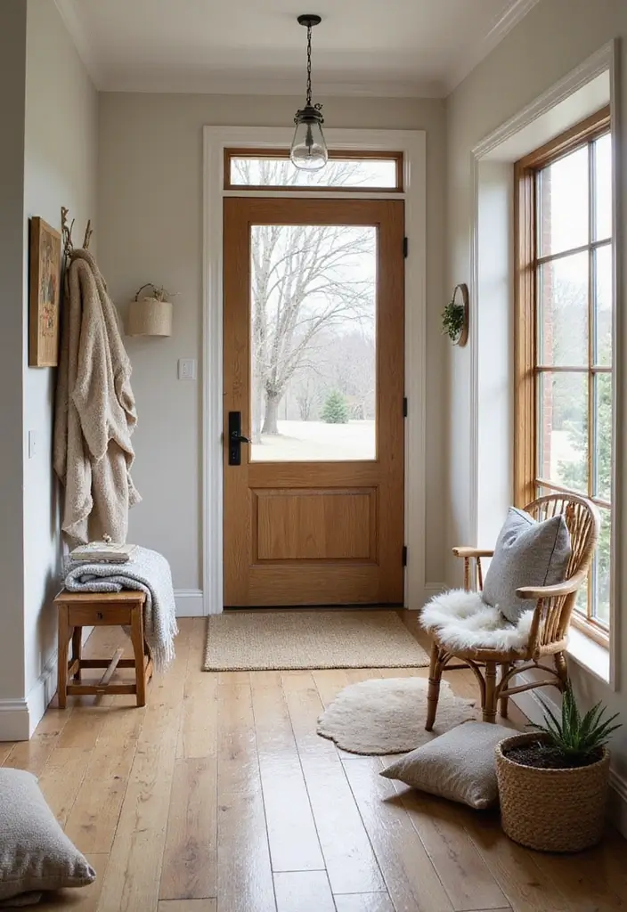 29 Apartment Entryway Ideas That Wow Guests Instantly 16 29 Apartment Entryway Ideas That Wow Guests Instantly - 16. Cozy Creations
