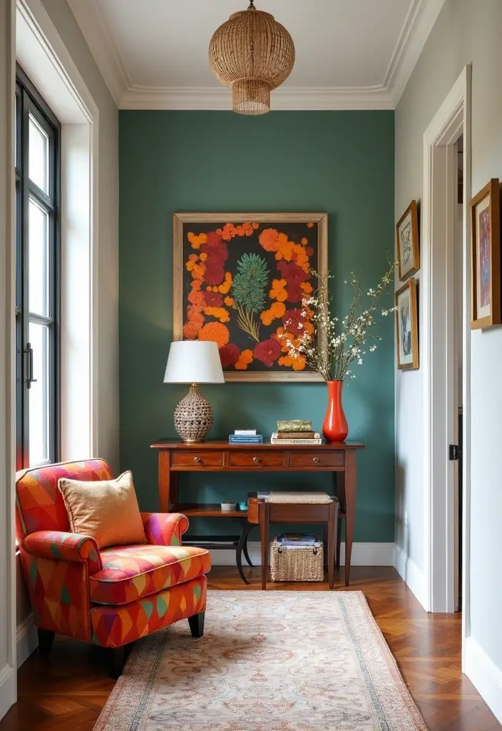 29 Apartment Entryway Ideas That Wow Guests Instantly 18 29 Apartment Entryway Ideas That Wow Guests Instantly - 18. Bold Accents