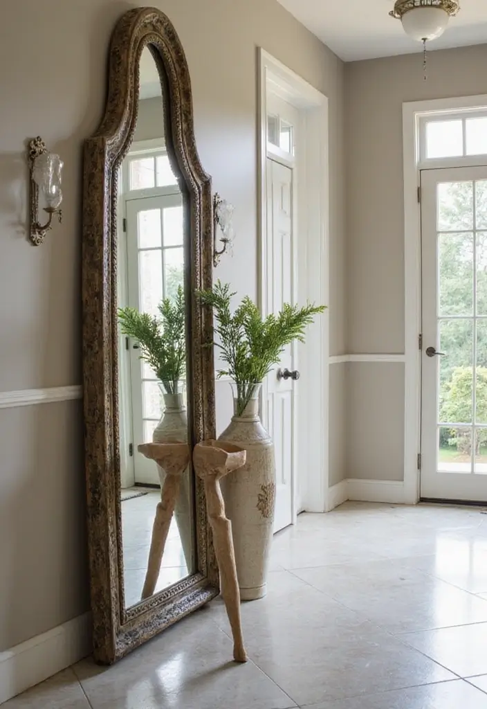 29 Apartment Entryway Ideas That Wow Guests Instantly 7 29 Apartment Entryway Ideas That Wow Guests Instantly - 7. Statement Mirrors