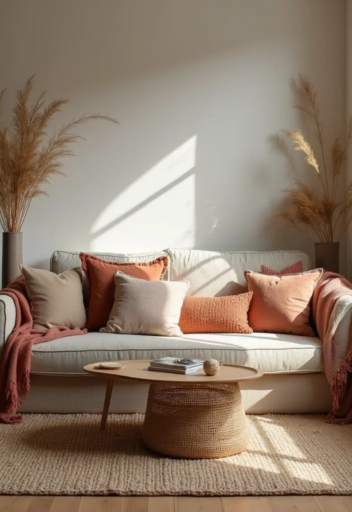 29 Bachelor Apartment Ideas for a Sleek Modern Lifestyle 15 29 Bachelor Apartment Ideas for a Sleek Modern Lifestyle - 15. Cozy Throws and Pillows