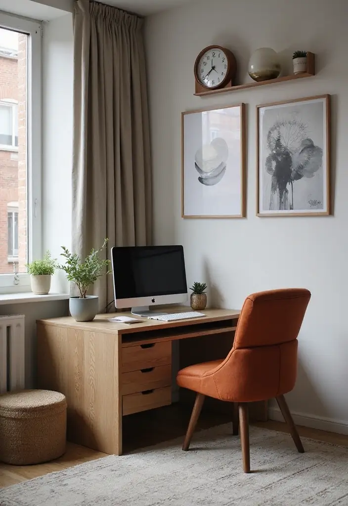 29 Bachelor Apartment Ideas for a Sleek Modern Lifestyle 19 29 Bachelor Apartment Ideas for a Sleek Modern Lifestyle - 19. Inspiring Desk Space