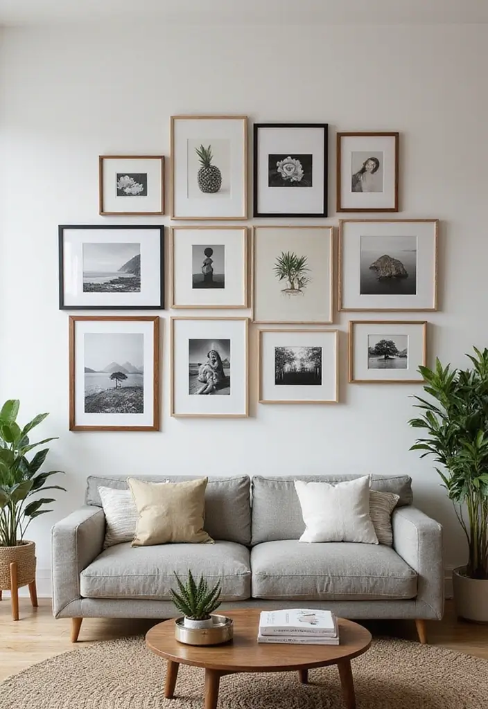 29 Bachelor Apartment Ideas for a Sleek Modern Lifestyle 5 29 Bachelor Apartment Ideas for a Sleek Modern Lifestyle - 5. Personalized Art Displays