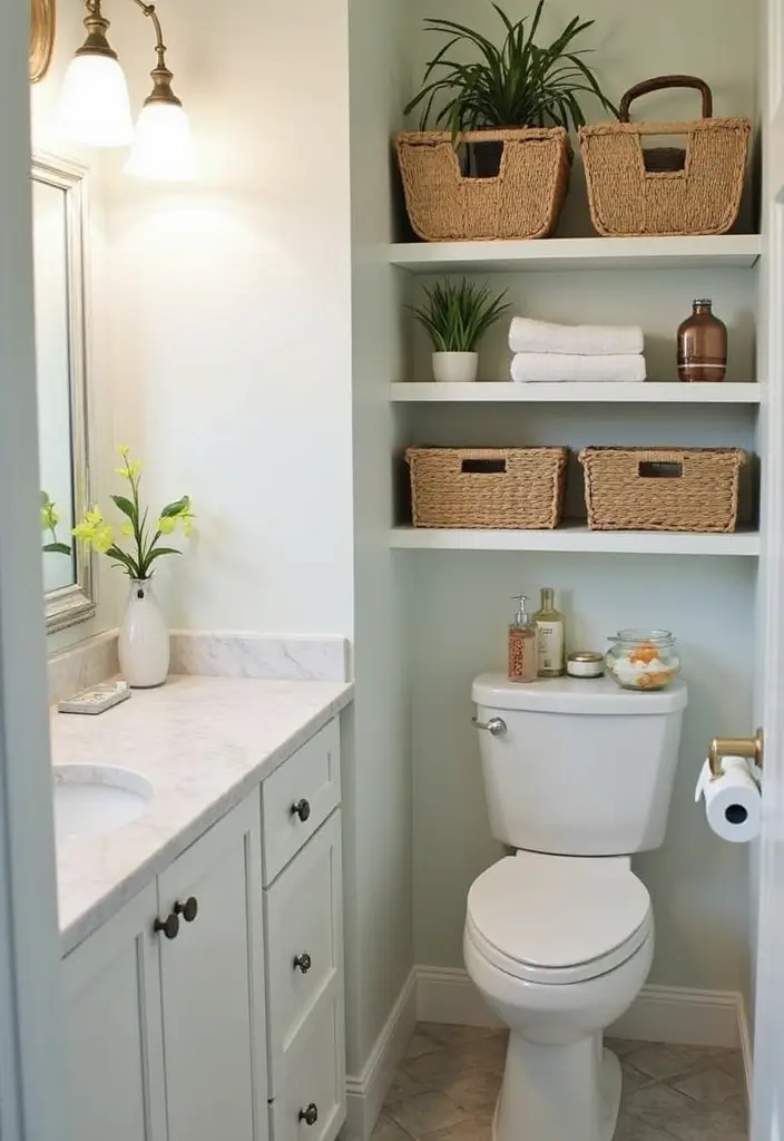 29 Bathroom Decor Ideas Apartment Renters Will Love - 4. Functional Storage Solutions