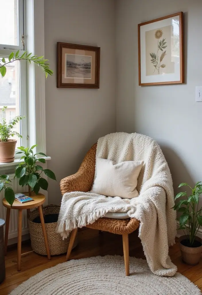 29 Girly Apartment Decor Ideas for a Pretty Feminine Look 12. Cozy Reading Nooks with Feminine Accents