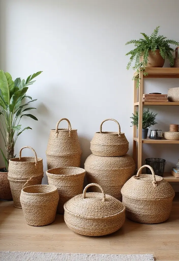 29 Girly Apartment Decor Ideas for a Pretty Feminine Look 19. Stylish Storage Baskets for Organization