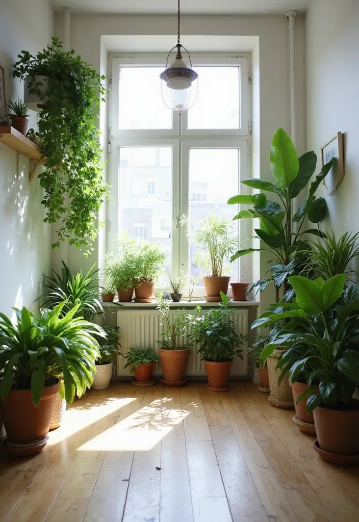 29 Girly Apartment Decor Ideas for a Pretty Feminine Look 8. Indoor Plants for Freshness and Life