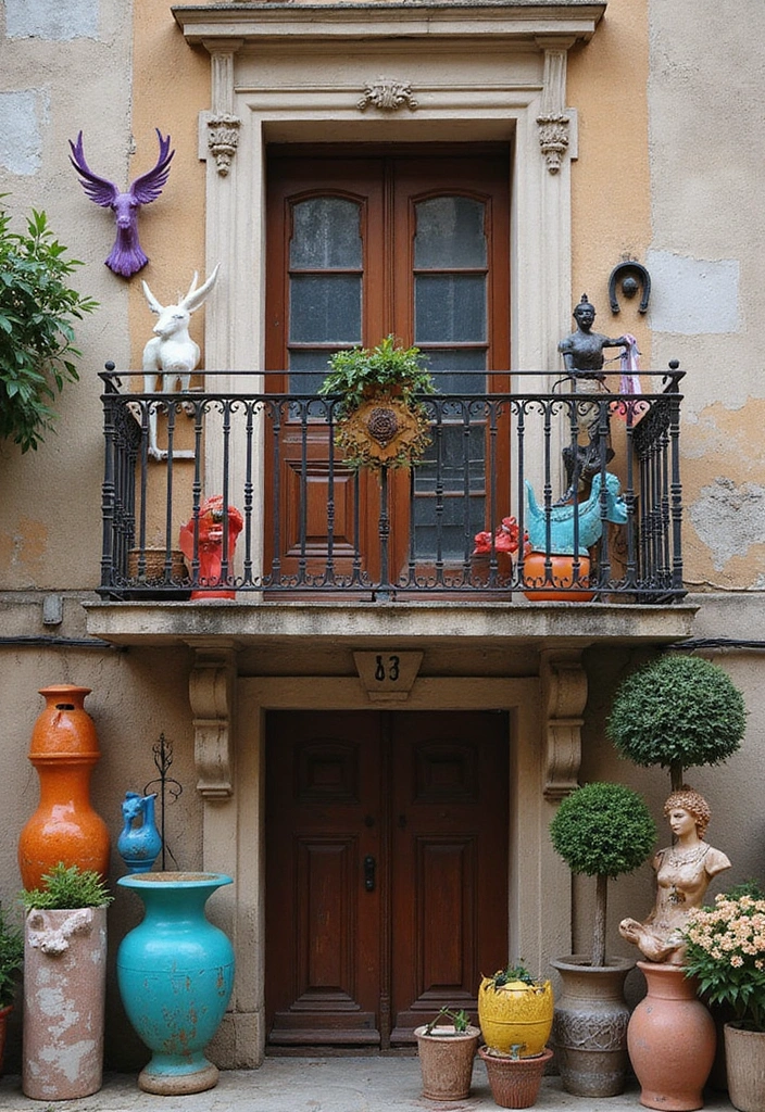 30+ Apartment Balcony Decorating Ideas for Outdoor Charm 15 30+ Apartment Balcony Decorating Ideas for Outdoor Charm - 15. Artful Accents