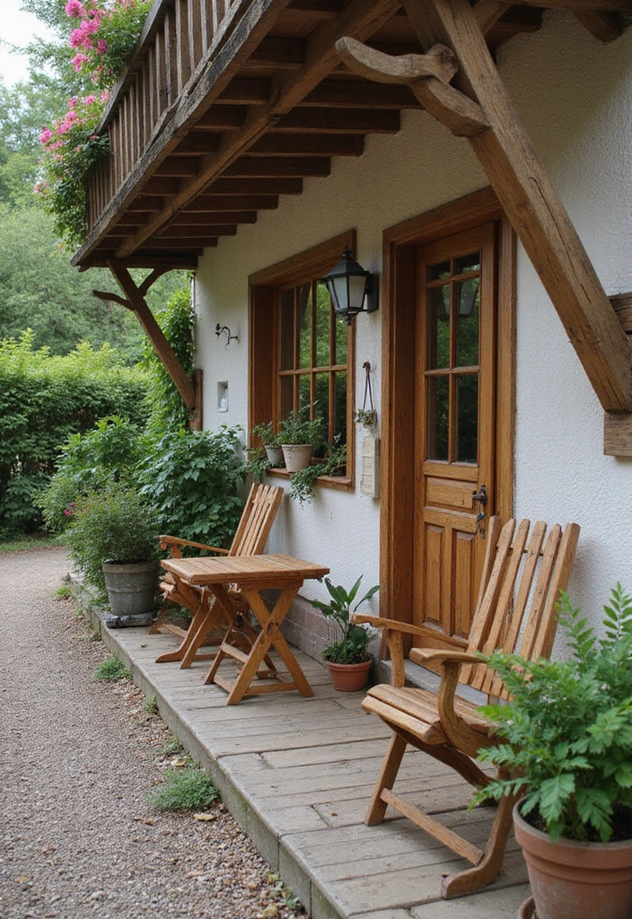 30+ Apartment Balcony Decorating Ideas for Outdoor Charm 19 30+ Apartment Balcony Decorating Ideas for Outdoor Charm - 19. Rustic Charm with Wood Accents