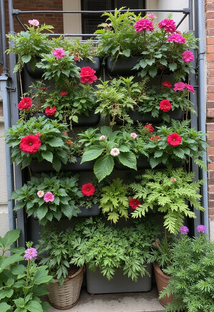 30+ Apartment Balcony Decorating Ideas for Outdoor Charm 2 30+ Apartment Balcony Decorating Ideas for Outdoor Charm - 2. Vertical Gardens